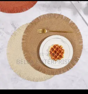 Available Round Elegant Braided Table Mats.