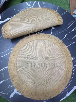 Available Round Elegant Braided Table Mats.