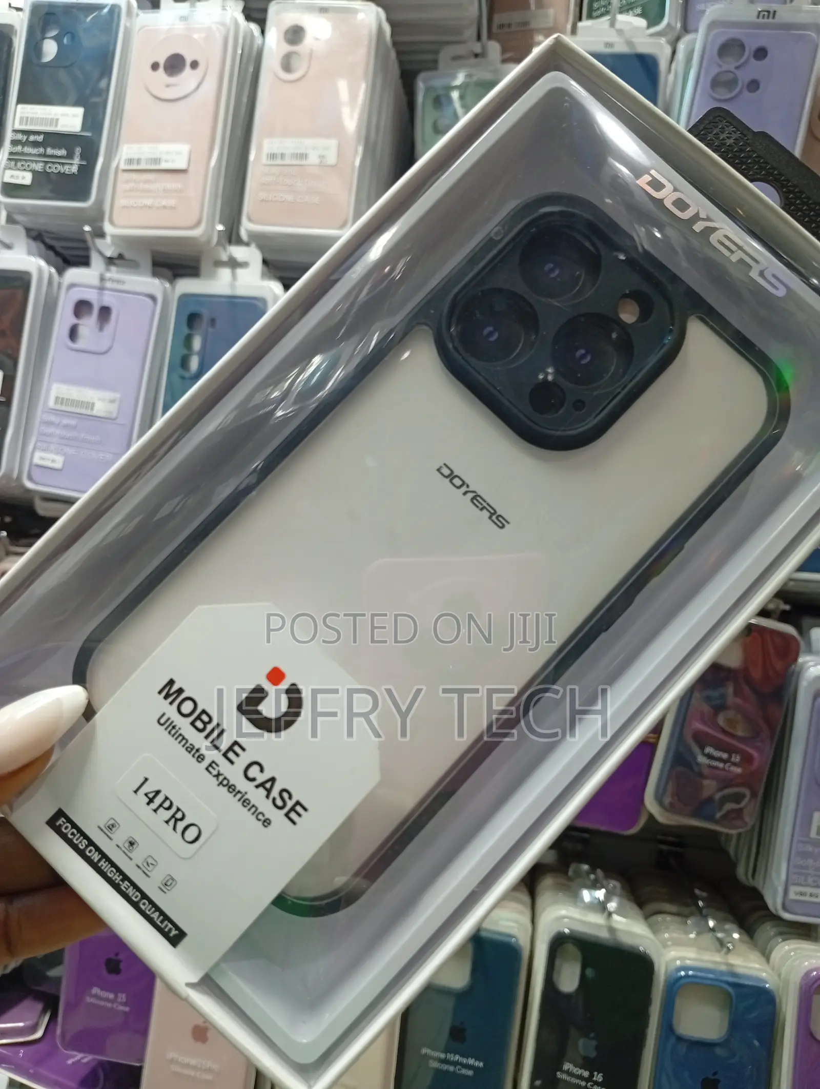 Oyers Branded Clear Mobile Case Apple iPhone 14 Pro.