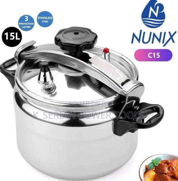 15litres Nunix Manual Pressure Cooker/Pressure Cooker