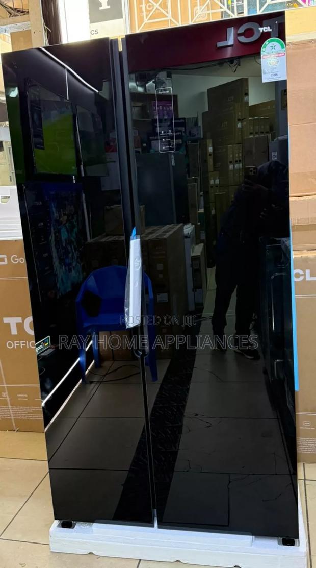 550 Litres Side by Side Silver Refrigerator - main view
