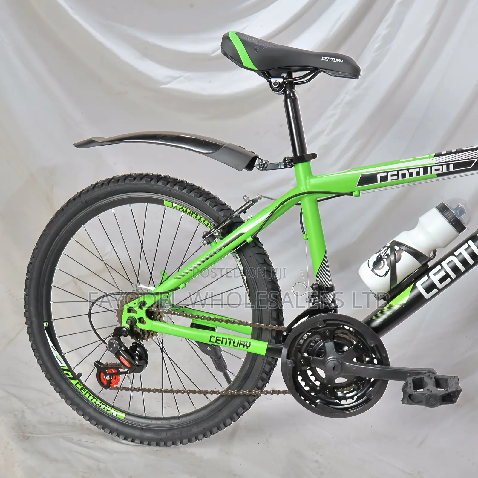 Century Size 24 Mountain Bike – 21 Speed, Front Suspension.