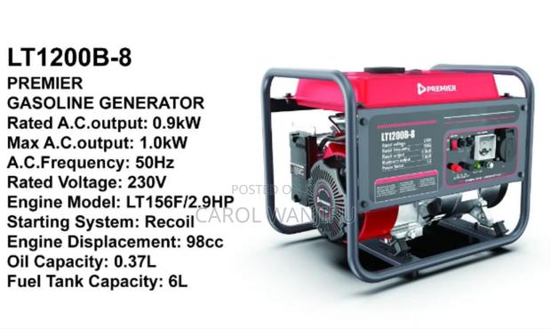 Premier Gasoline Generator 98cc/98cc Premier Gasoline Generator