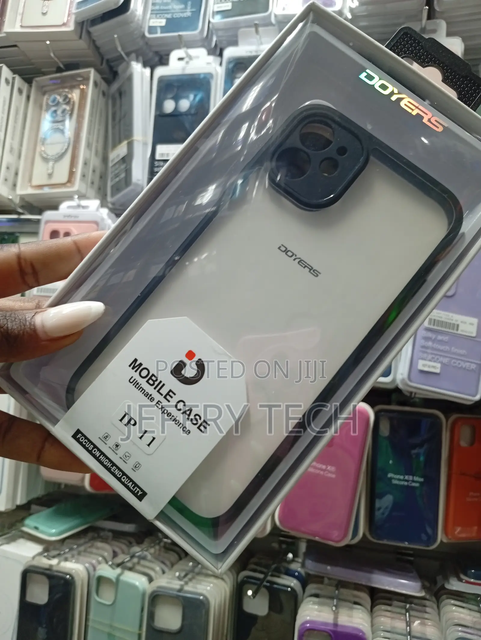 Doyers Branded Clear Mobile Case Designed for the iPhone 11.