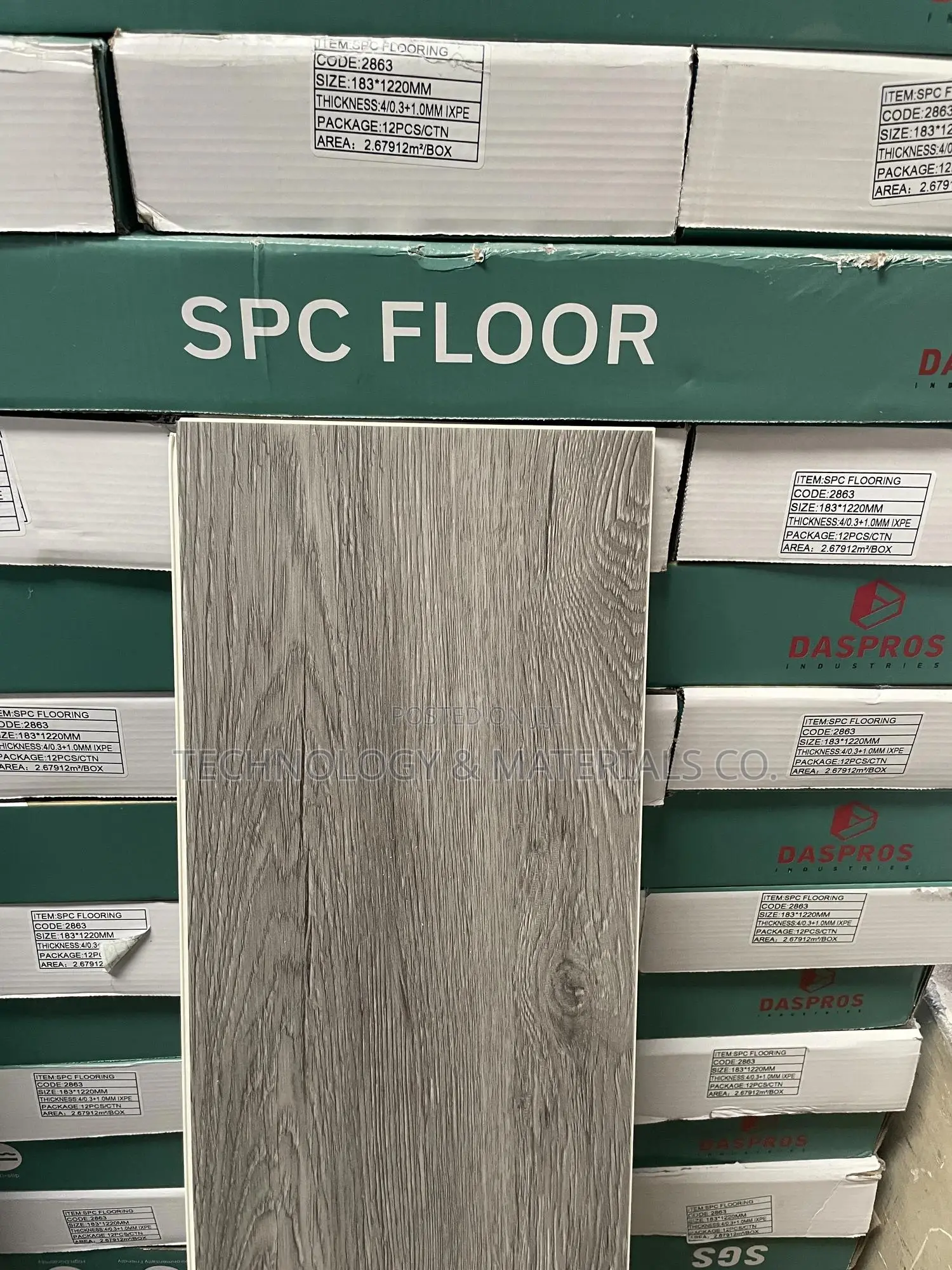 Daspros SPC Flooring- Platinum Grey
