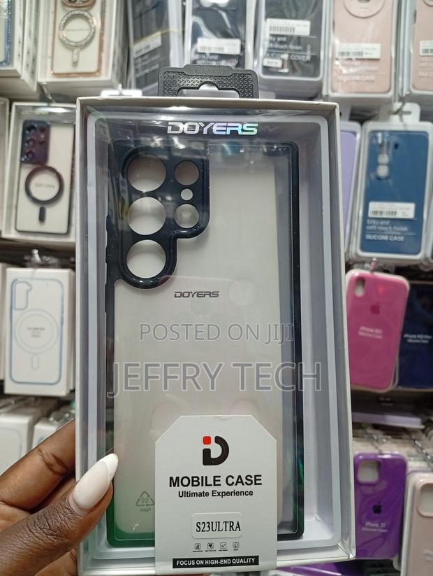Branded Clear Phone Case Samsung Galaxy S23 Ultra.