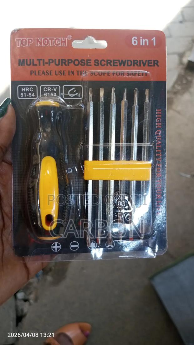 Multi Purpose Screwdriver 6in 1