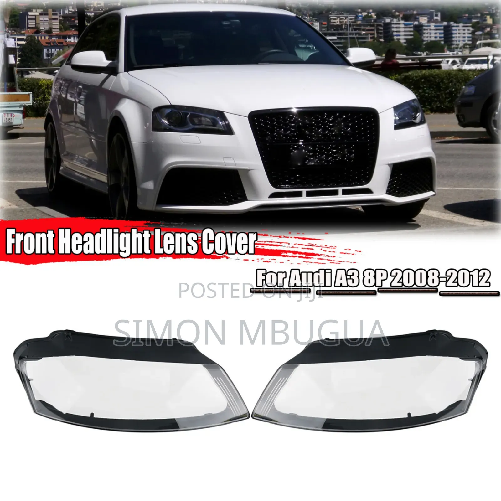 Audi A3 8p 2008-2012 Headlight Lens