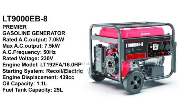 7.5kw Premier Gasoline Generator/439cc Gasoline Generator