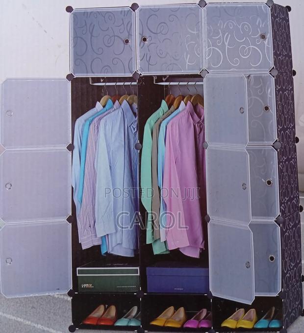 Plastic Wardrobe 3 Columns - main view
