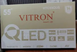 Vitron 55”Inches Smart Android Bt Qled Tv