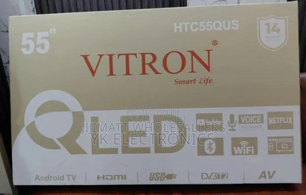 Vitron 55”Inches Smart Android Bt Qled Tv - thumbnail 2