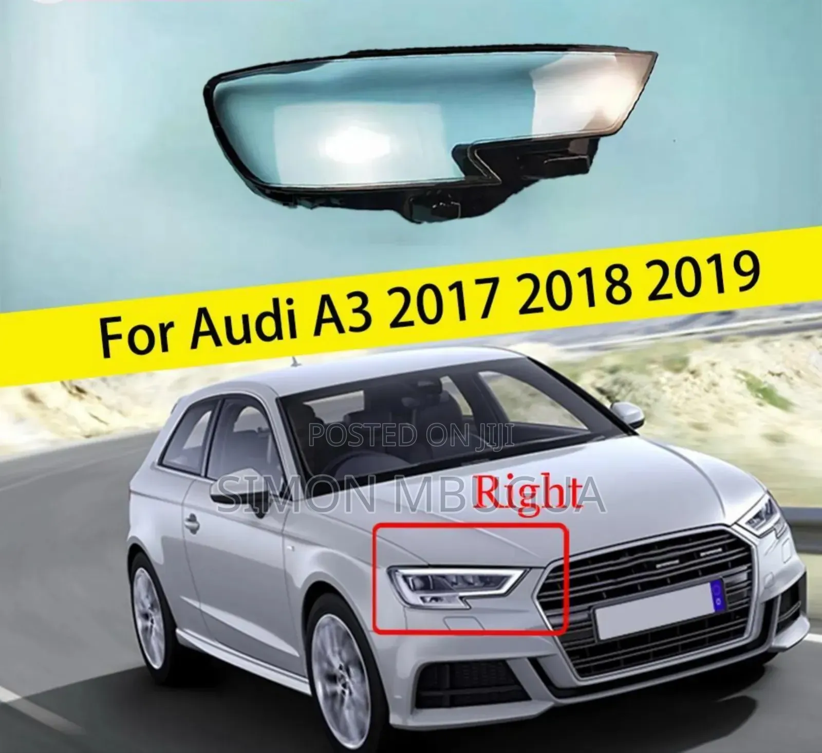 Audi A3 2016-2019 Headlight Lens
