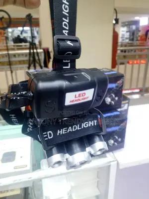 T6 Led Headlight 3 Bulb Adjustable Strap Usb Rechargeable