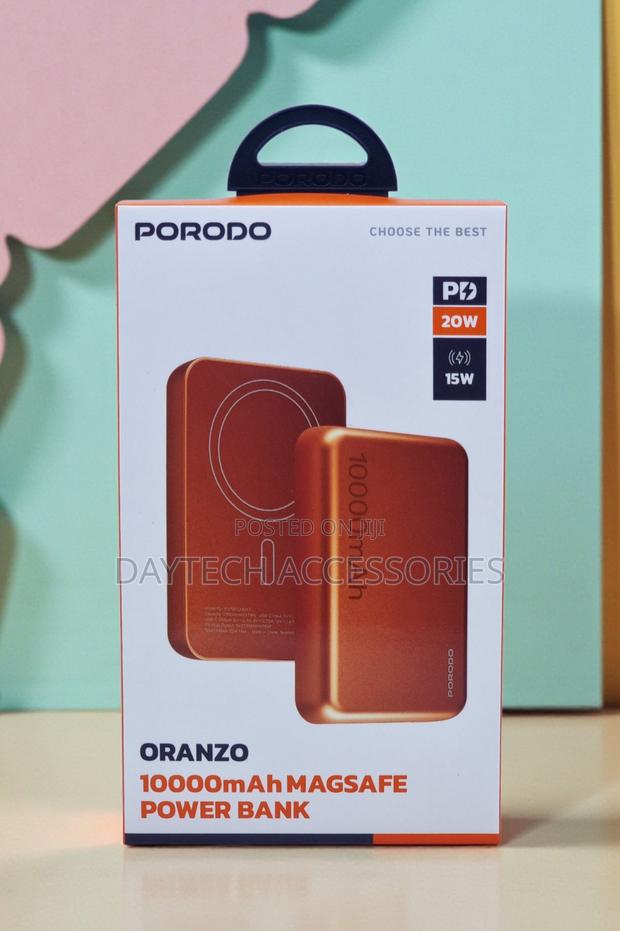 Porodo Oranzo 10000mah Wireless Magsafe Power Bank.