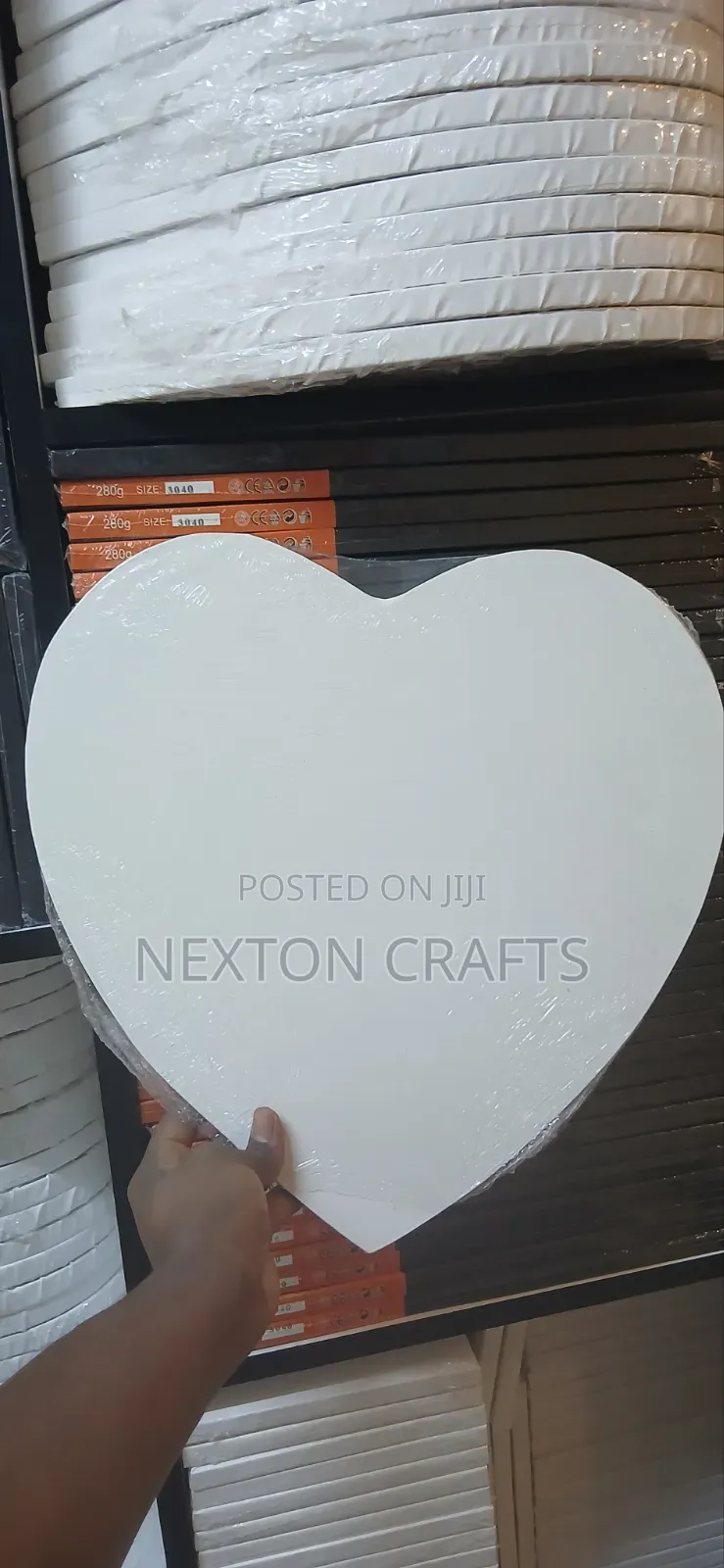 Heart Shaped Canvas 40 Cm
