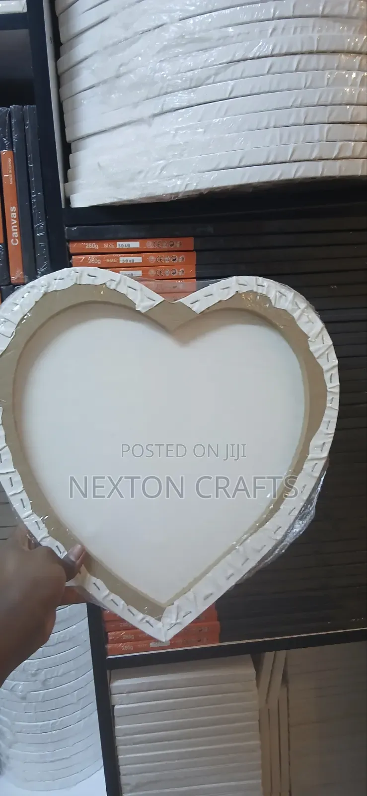 Heart Shaped Canvas 40 Cm