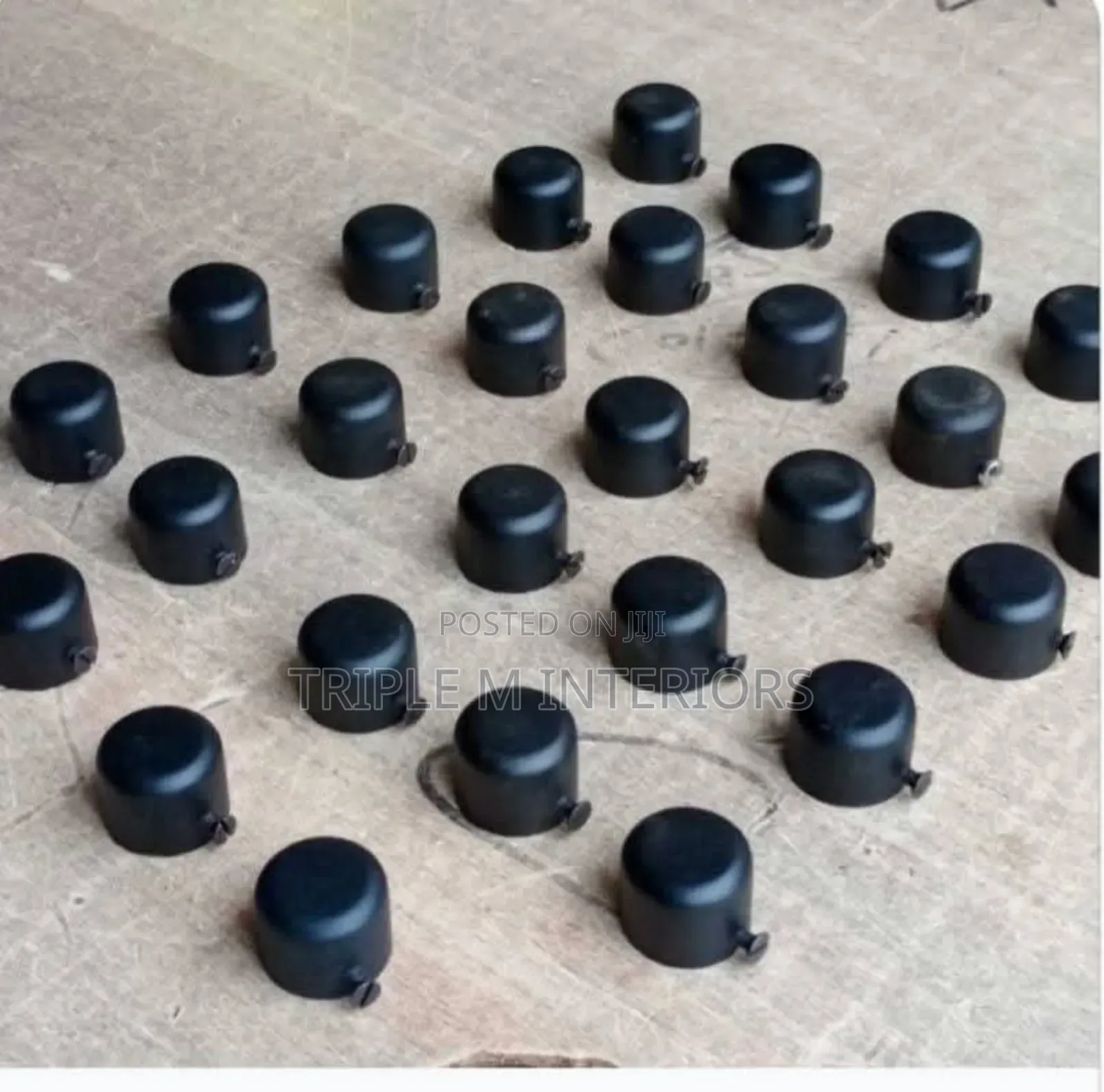 Heavy-Duty Black Powder Coated End Caps
