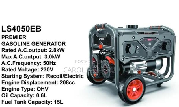 3.0kw Premier Gasoline Generator /Premier Gasoline Generator 208cc