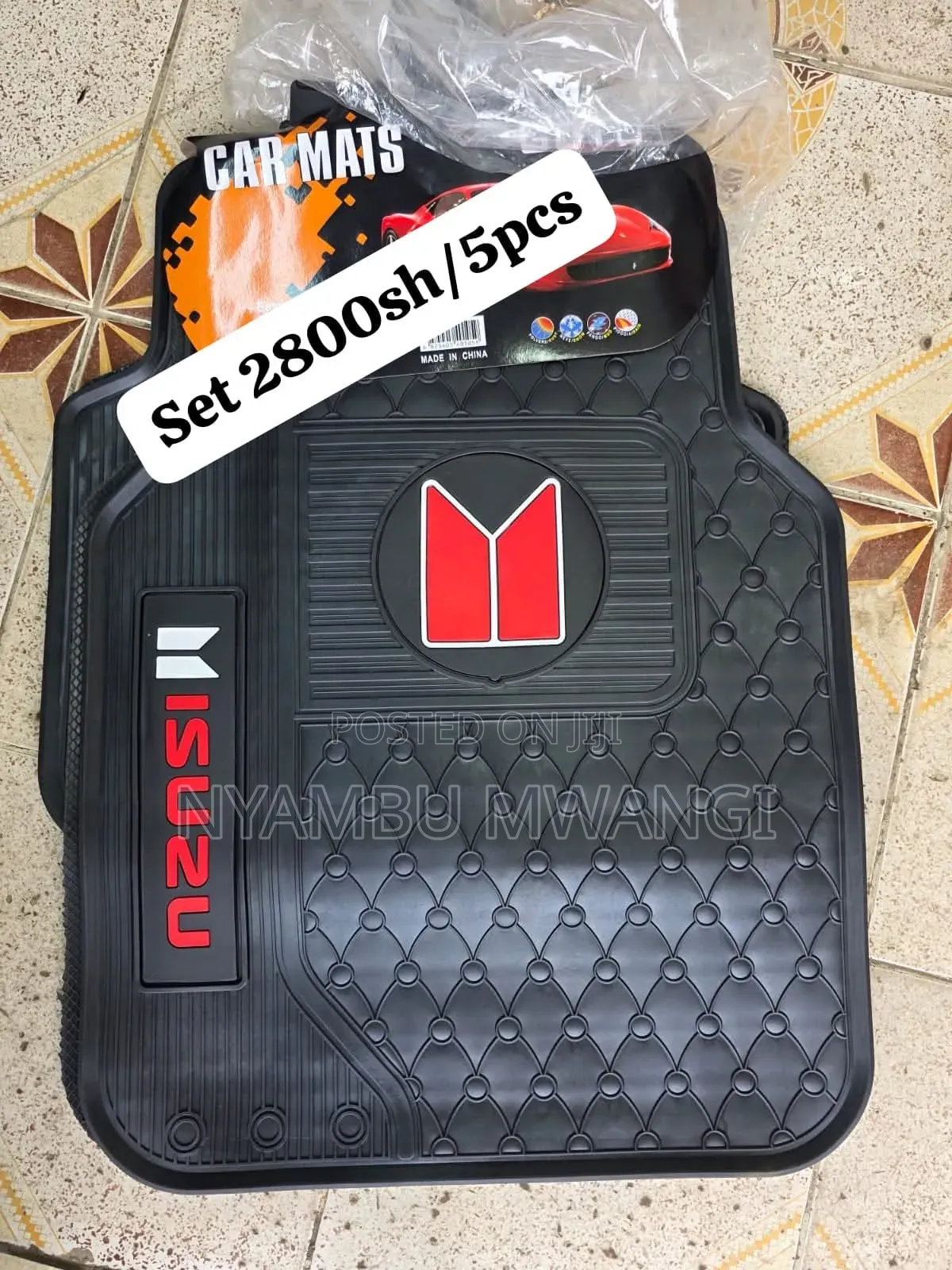 Isuzu Branded Car Floor Mats (5pcs for a 5 Seater Car)