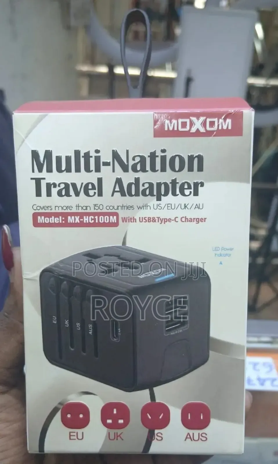 Multi-Nation Travel Adapter 4 in 1 With Usb Charger