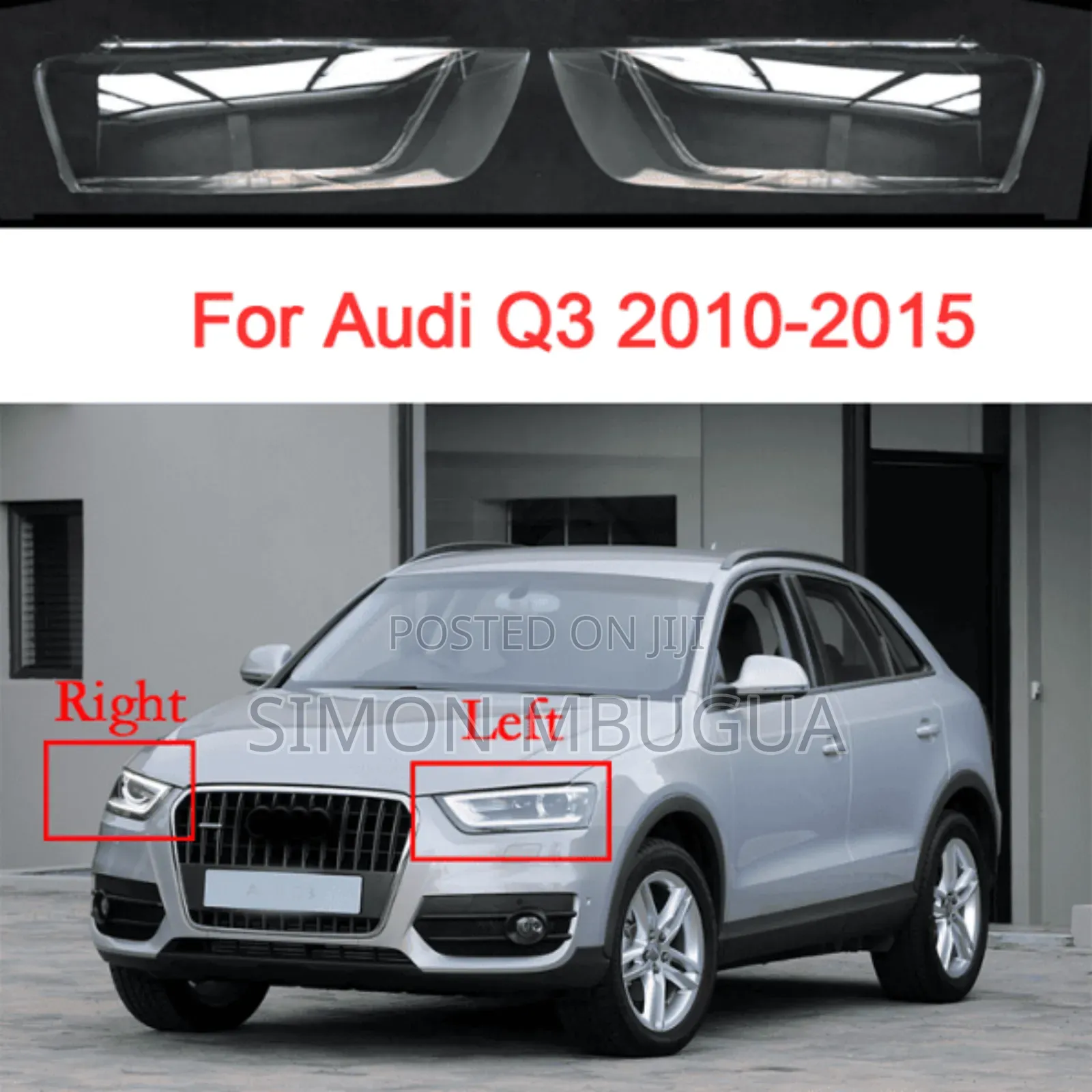Audi Q3 2010-2015 Headlight Lens