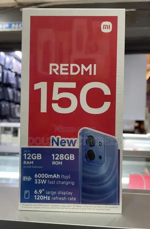 New Xiaomi Redmi 15C 4G 128 GB Blue