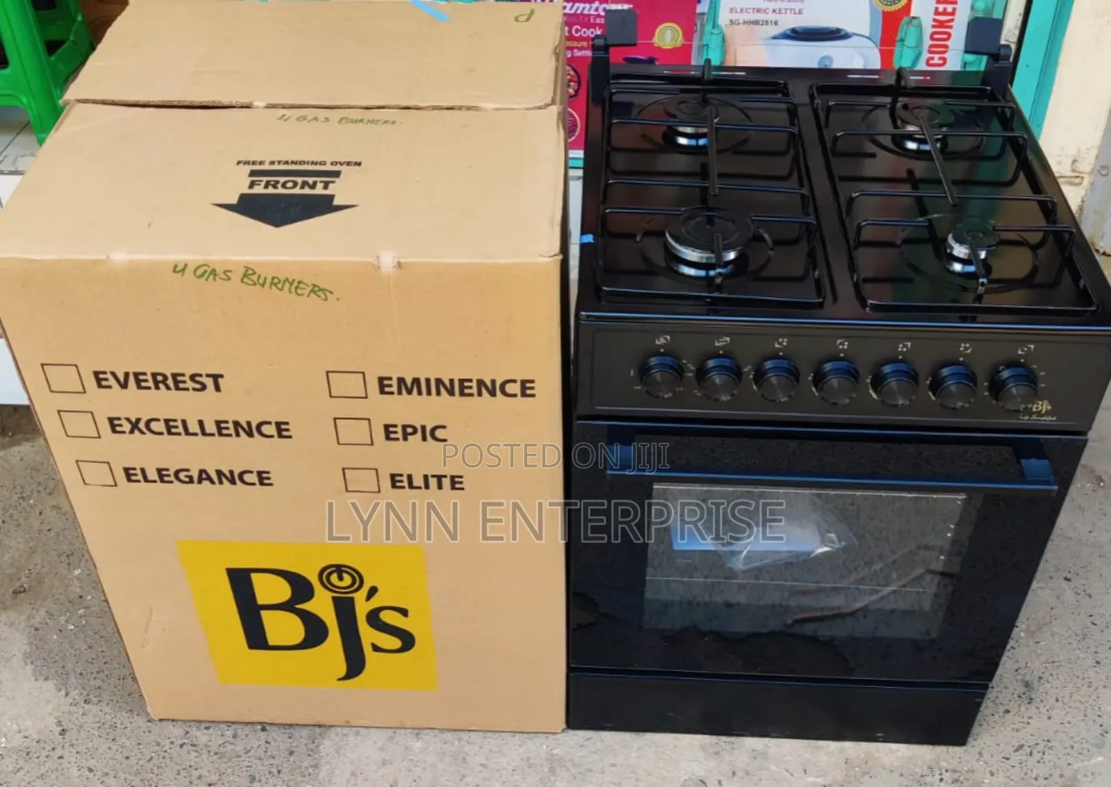 *Bjs Cooker 60×60 All Gas Electric Oven