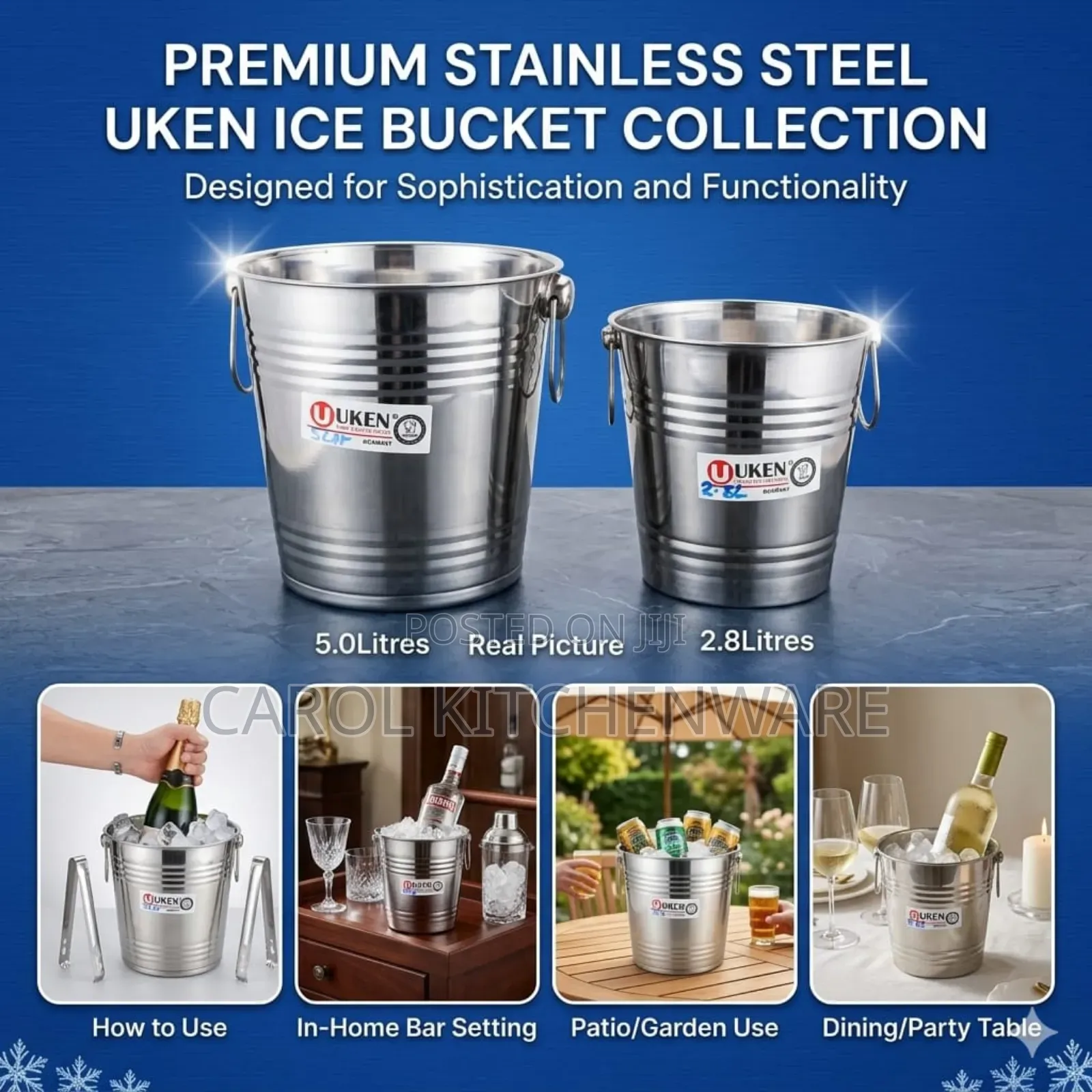 5 LTR Stainless Steel Ice Bucket