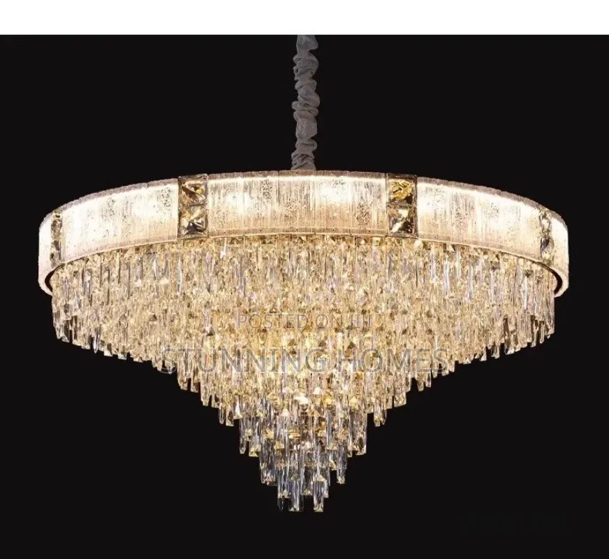 Luxury Gold Crystal Chandelier
