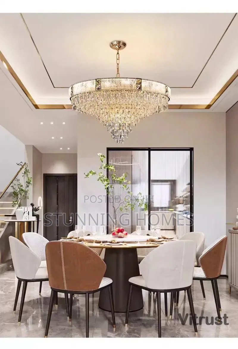 Luxury Gold Crystal Chandelier