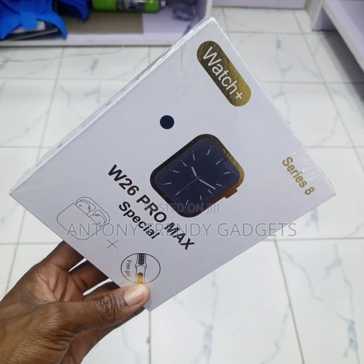 W26 Pro Max Series 8 Smartwatch Combo Earbuds Straps