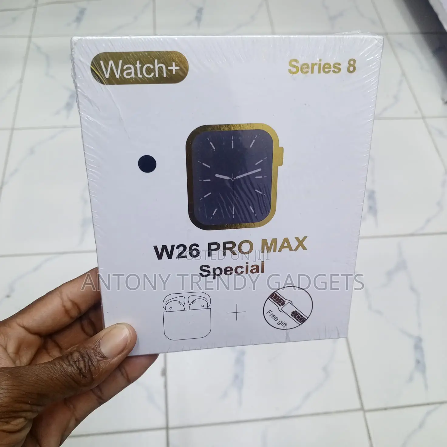 W26 Pro Max Series 8 Smartwatch Combo Earbuds Straps