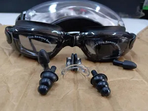 Professional Antifog Uv Protection With Ear Nose Plug Swimming Goggles