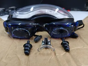 Professional Antifog Uv Protection With Ear Nose Plug Swimming Goggles