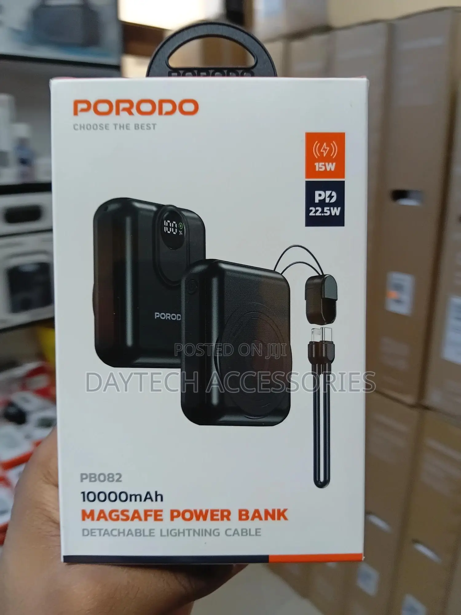 Porodo 10000mah Magsafe Wireless Power Bank (Model Pb082).