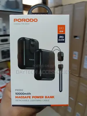Porodo 10000mah Magsafe Wireless Power Bank (Model Pb082).
