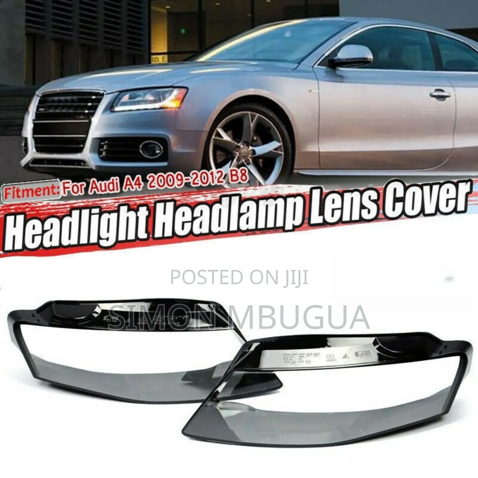 Audi A4 B8 2007-2012 Headlight Lens