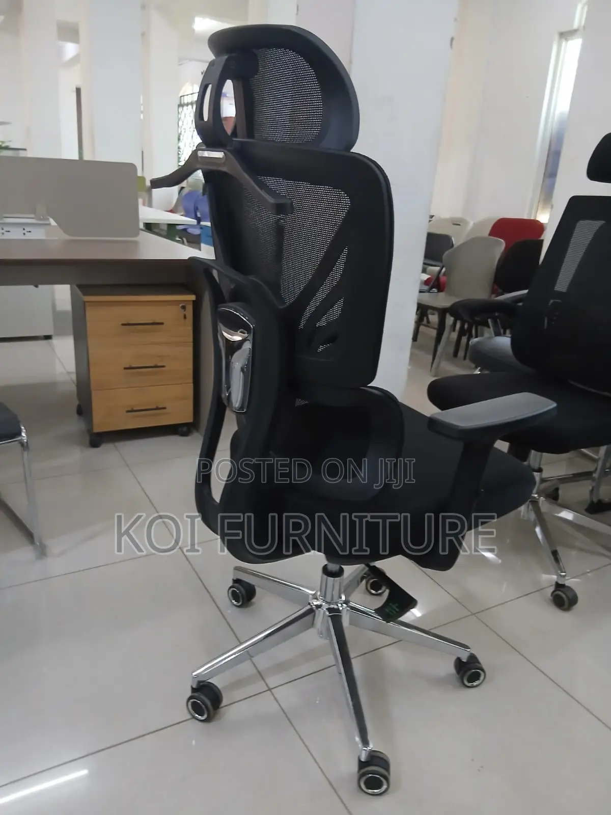 Office Chairs; High Back Orthopedic Multi Segment Office Seat