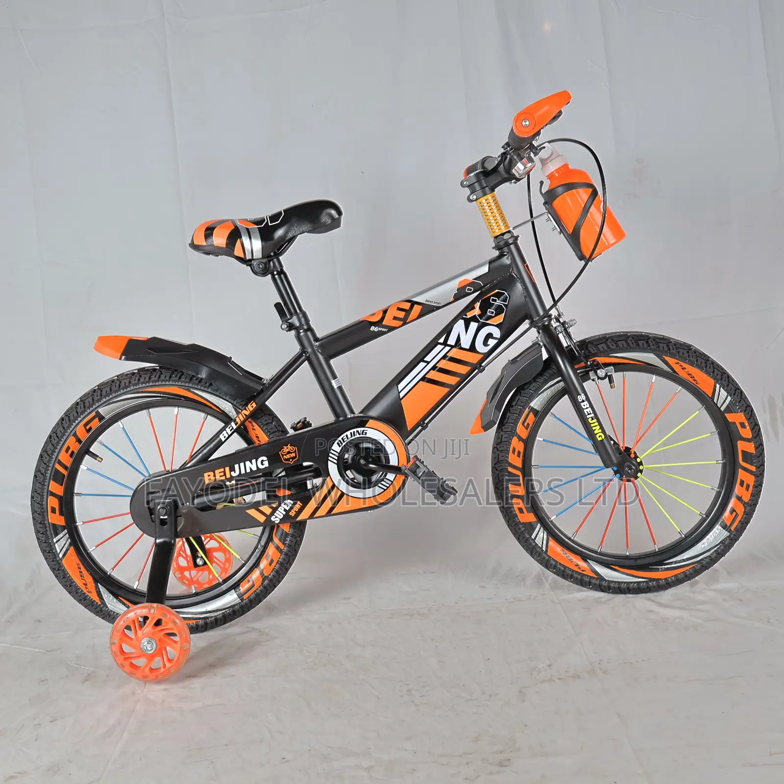 Beijing Sport 16” Kids Bicycle – With Training Wheels Bottle