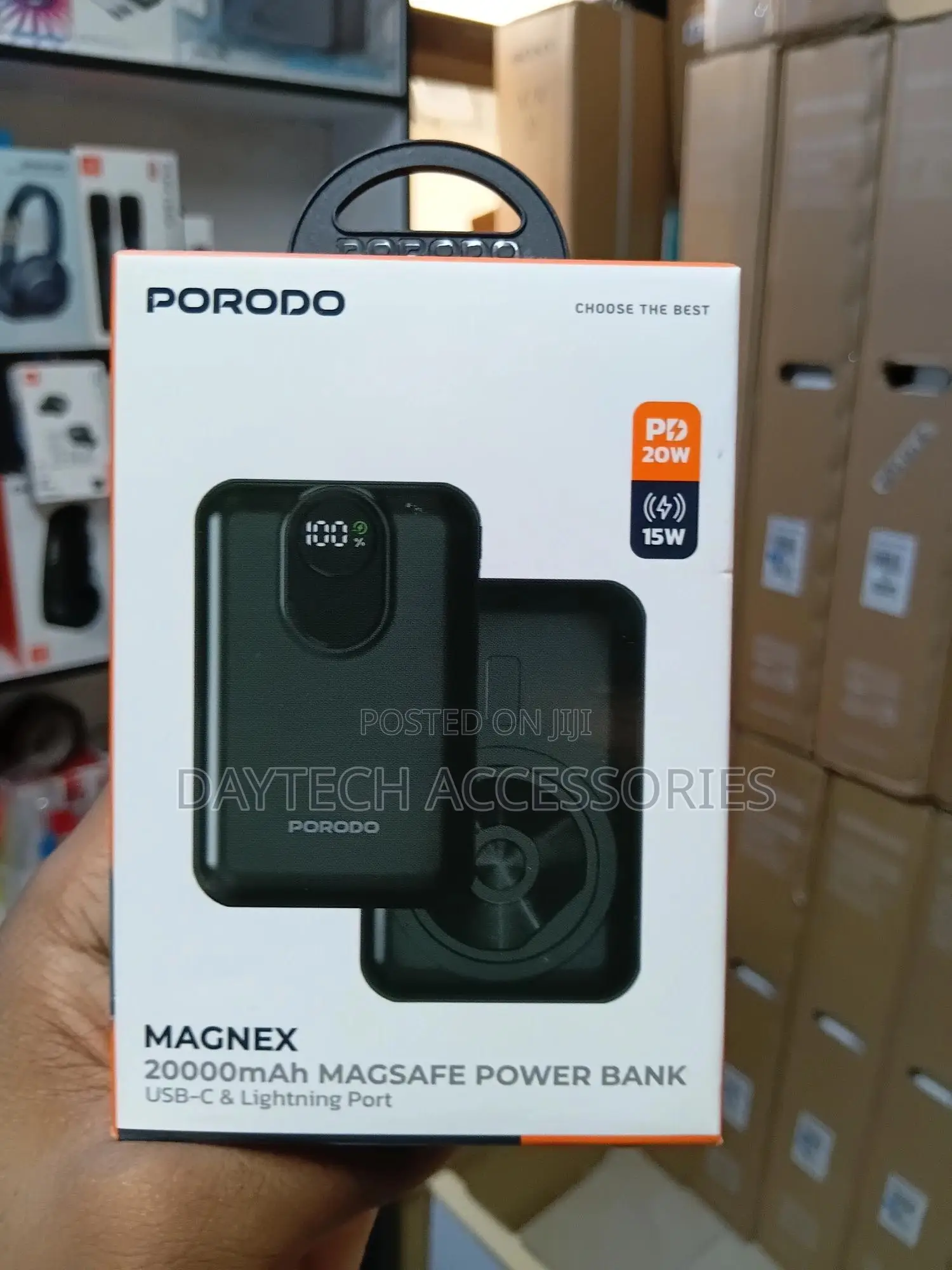 Porodo Magnex 20000mah Wireless Magsafe Power Bank.