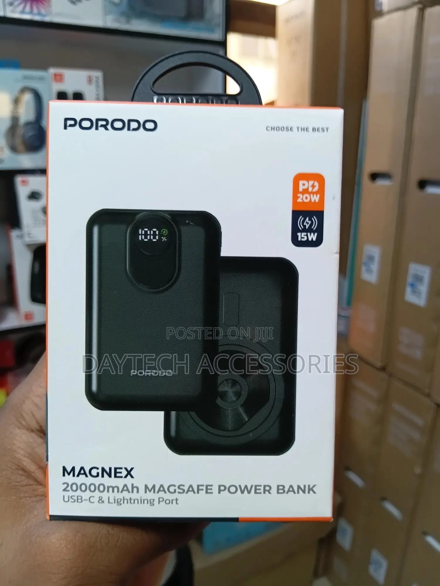 Porodo Magnex 20000mah Wireless Magsafe Power Bank.