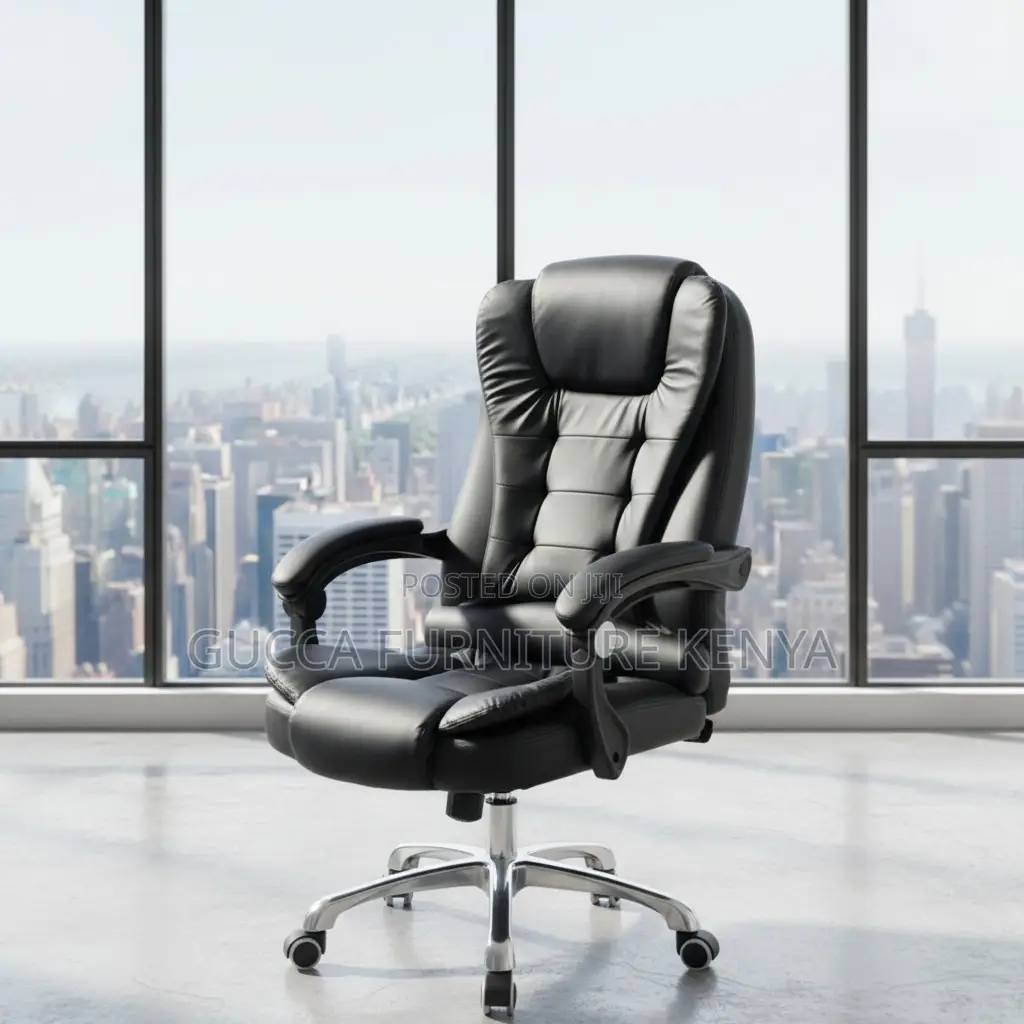 Ergonomic Leather Director's Swivel Chair