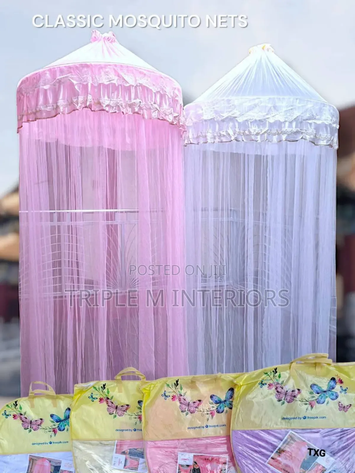 Spacious Round Mosquito Net for Your Bed