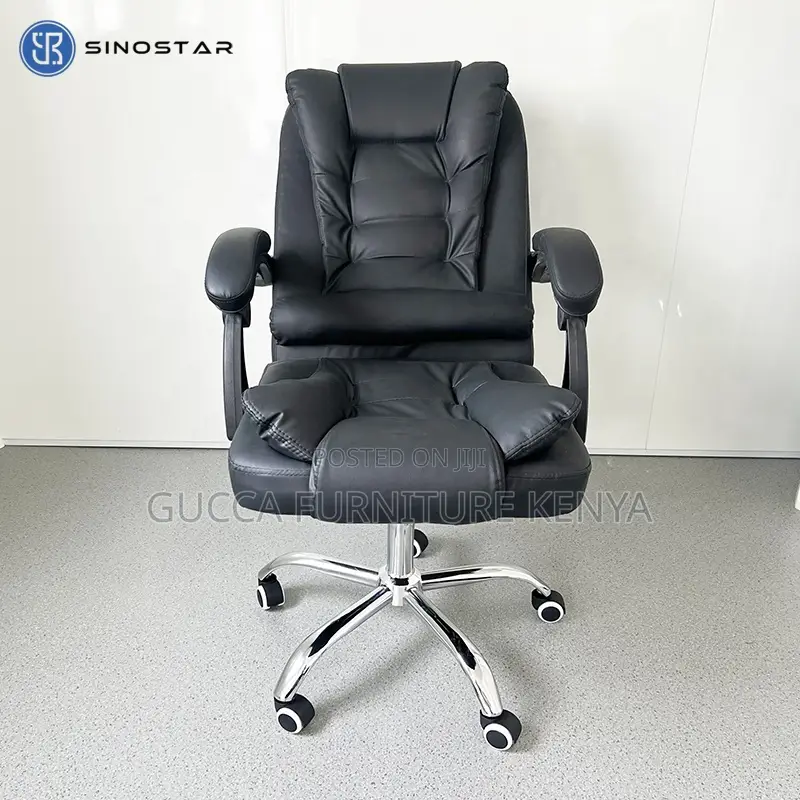 Ergonomic Leather Director's Swivel Chair