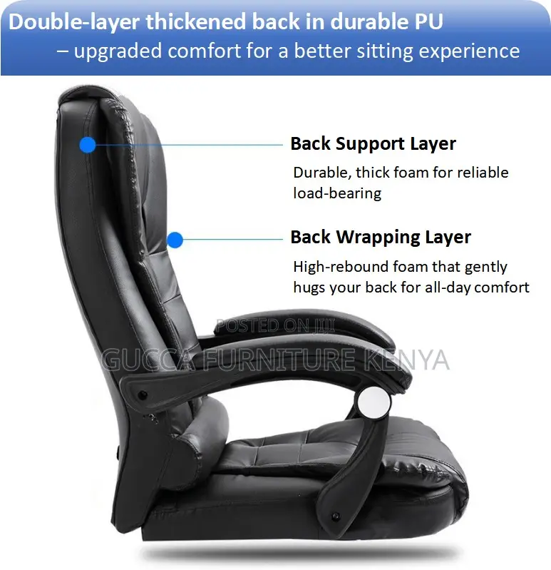 Ergonomic Leather Director's Swivel Chair