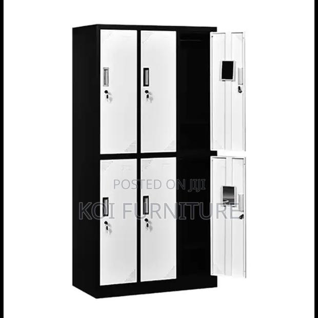 Office Cabinetl; Six Gray Lockers Executive Metallic Cabinet - thumbnail 2