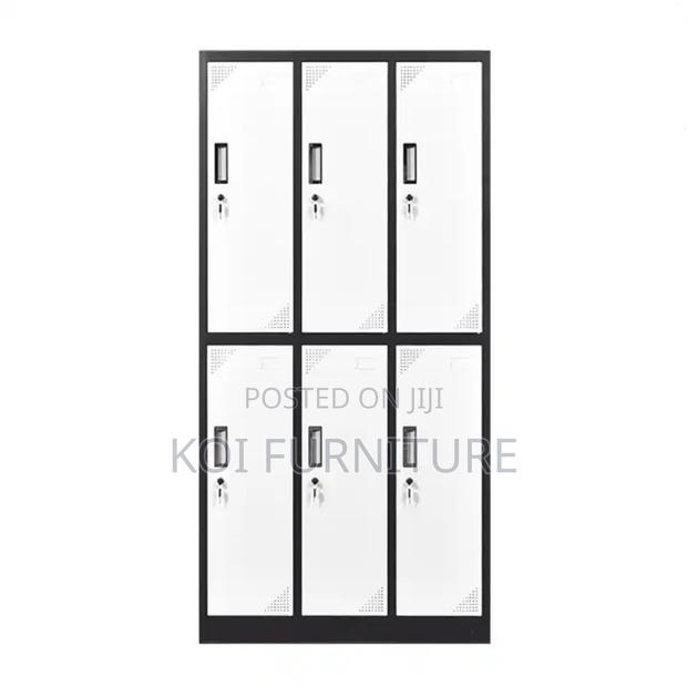 Office Cabinetl; Six Gray Lockers Executive Metallic Cabinet - thumbnail 4
