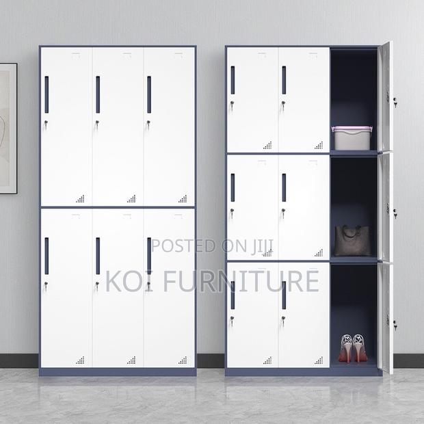 Office Cabinetl; Six Gray Lockers Executive Metallic Cabinet - thumbnail 6