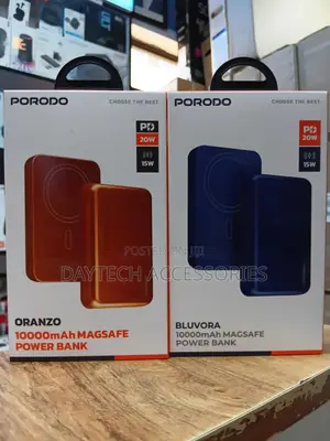 Porodo 10000mah Magsafe Power Bank With 15w Wireless - Orange